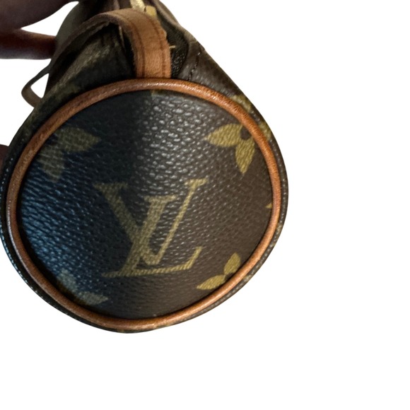 Louis Vuitton Monogram Mini Papillon Pouch Vachetta Strap Vintage - Picture 4 of 10